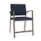 Lesro Newport Wide Hip Chair Metal Frame, Bronze, RF Blueberry Upholstery NP1261 - alternate 1